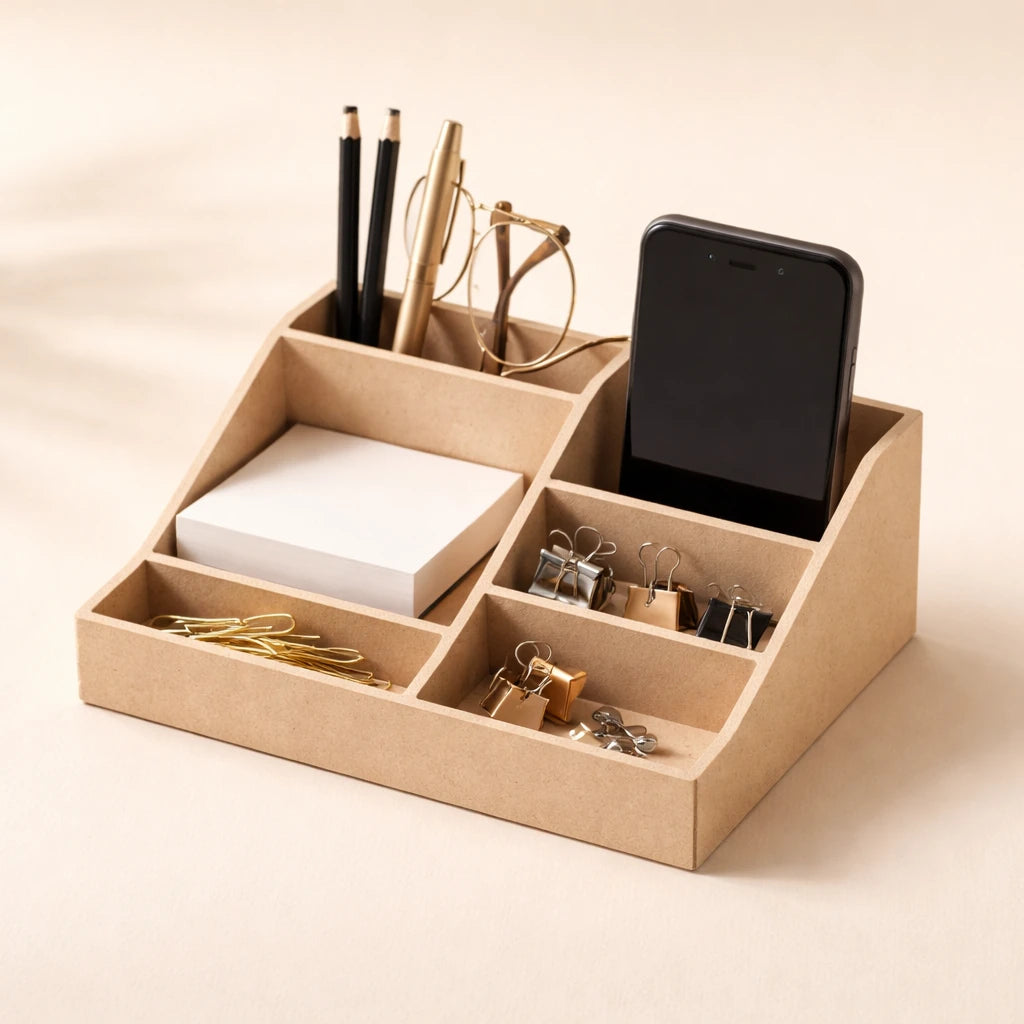 MDF Desk Organiser