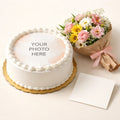 Photo Cake and Flower Combo