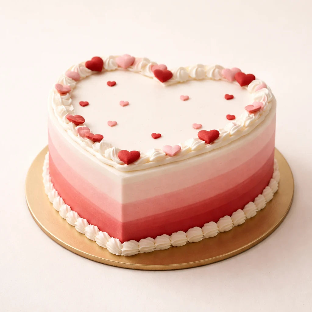 Romantic Heart Designer Cake