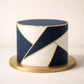 Modern Geometric Designer Cake