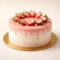 Eggless Strawberry Cream Cake