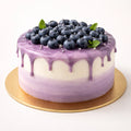 Eggless Blueberry Cream Cake