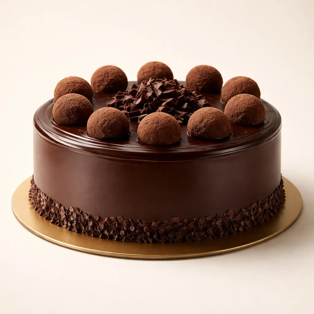 Classic Chocolate Truffle Cake