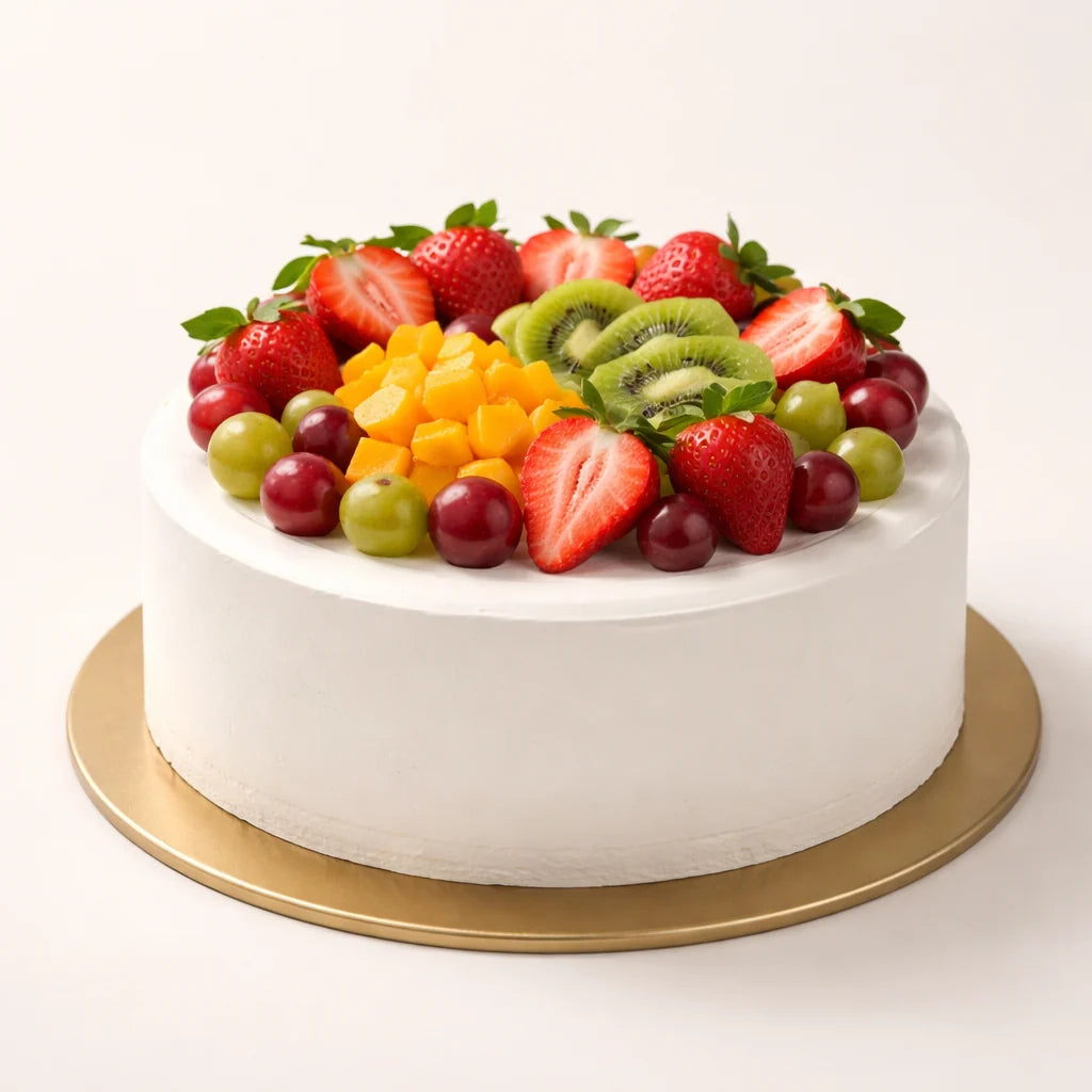 Mixed Fruit Cream Cake