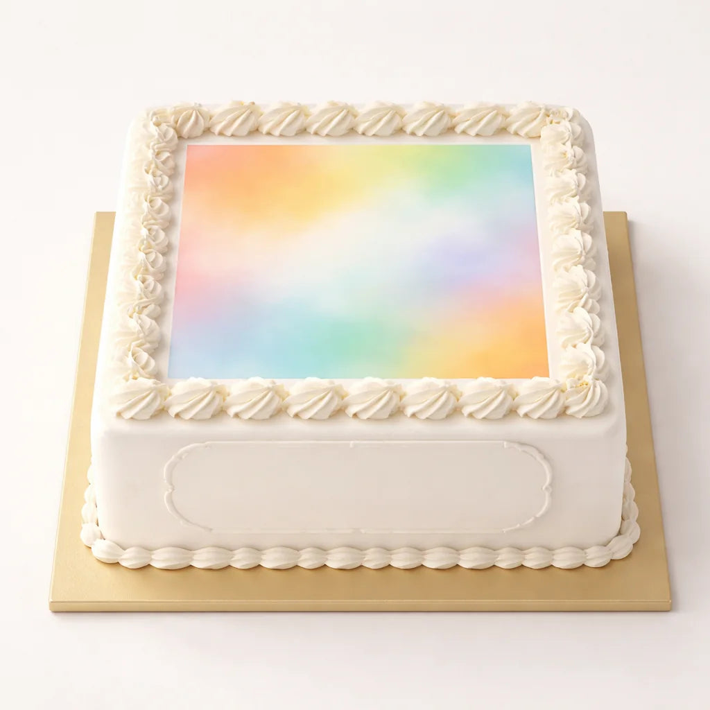 Square Photo Celebration Cake