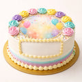 Birthday Photo Message Cake