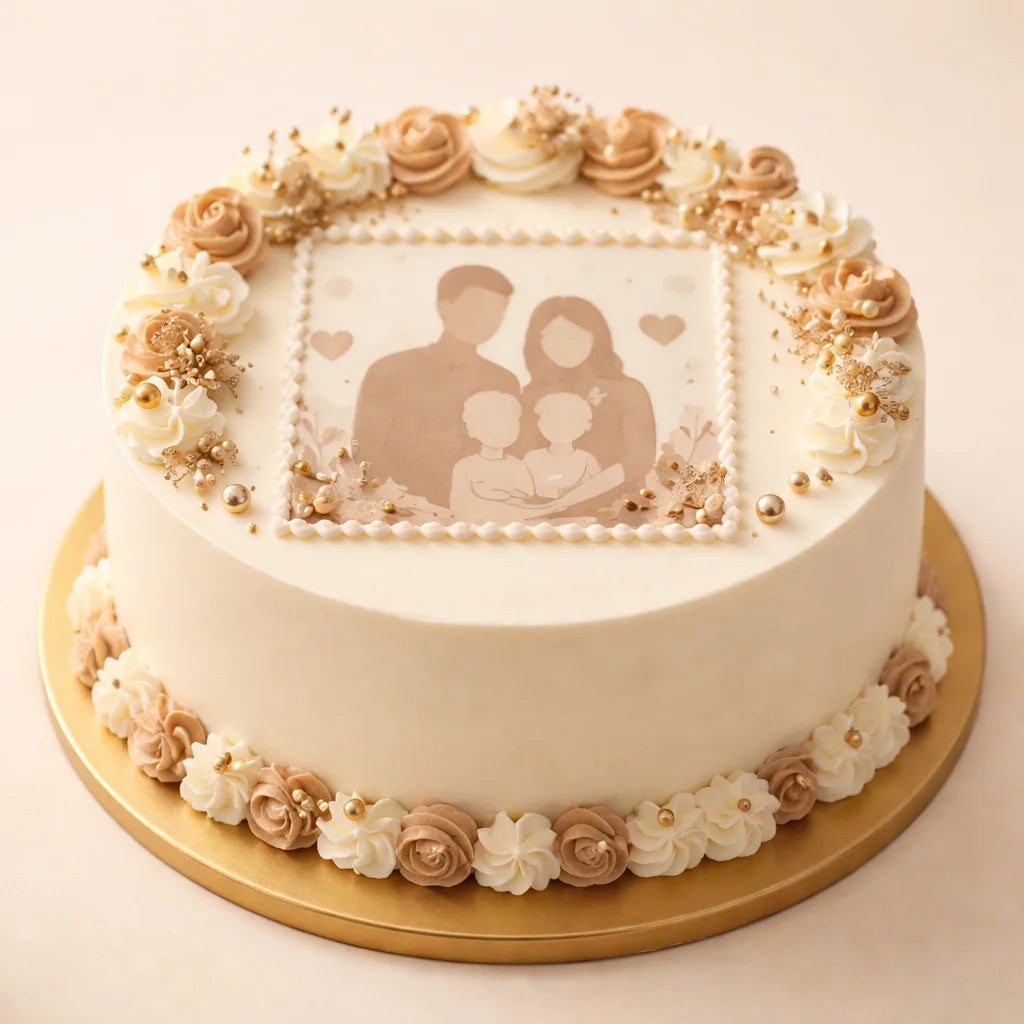 Family Memories Photo Cake
