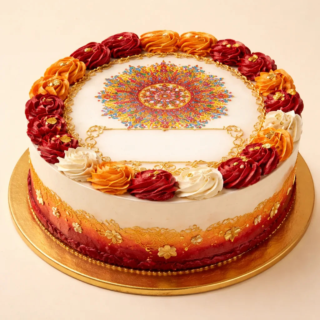 Festival Greeting Photo Cake