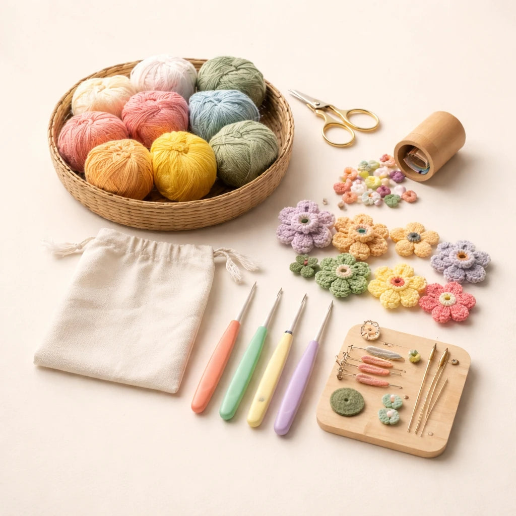 Crochet Flower Making Kit