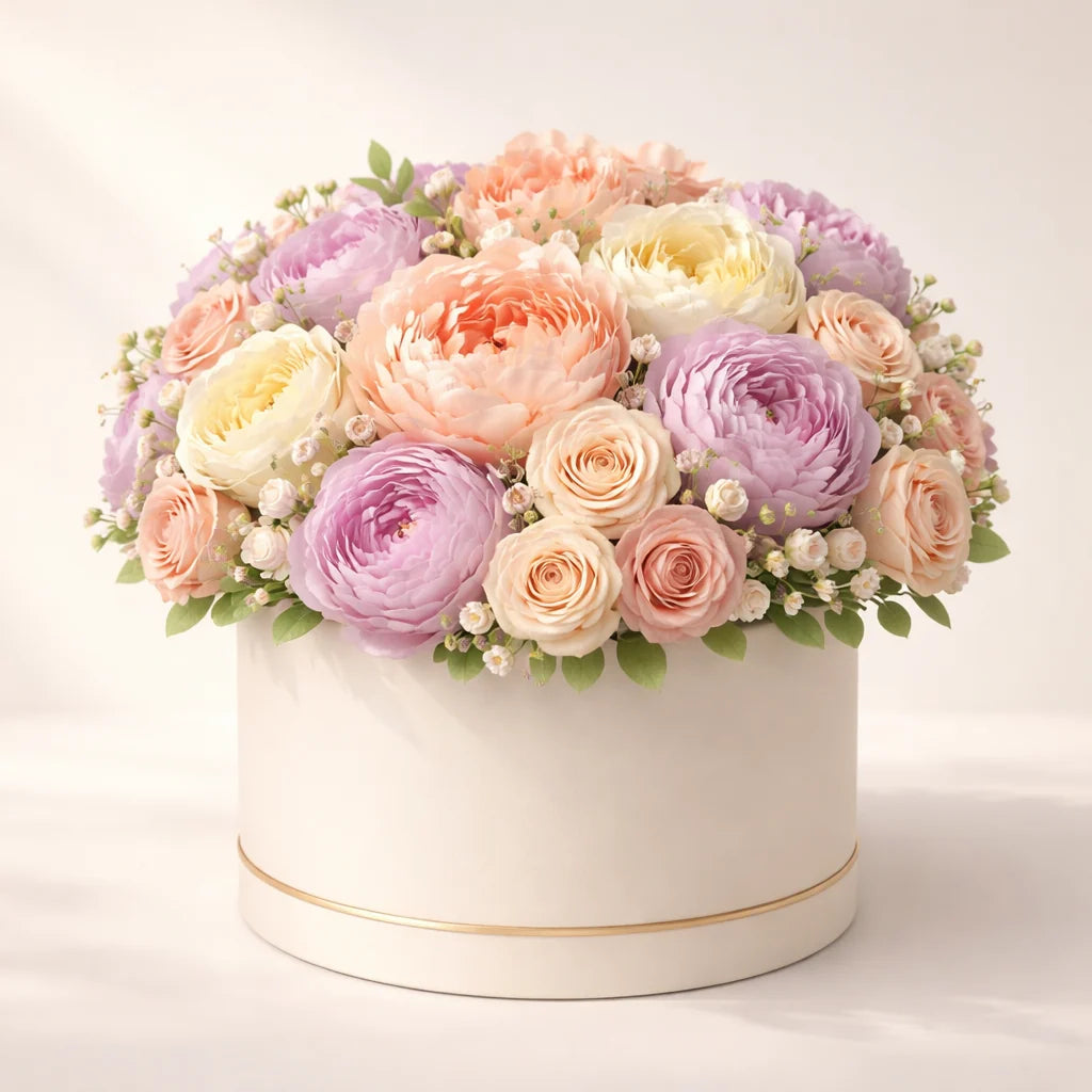 Pastel Peony-Style Blossom Box