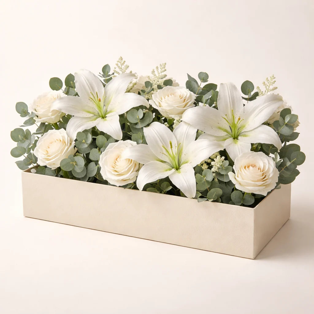 White Elegance Flower Box