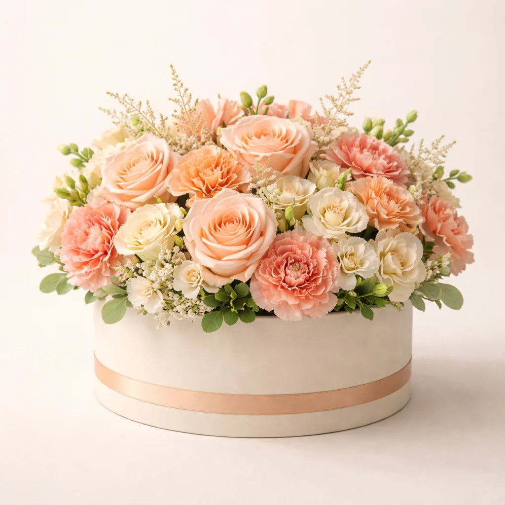 Peach Blush Flower Box