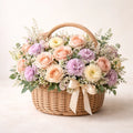 Pastel Mixed Flower Basket