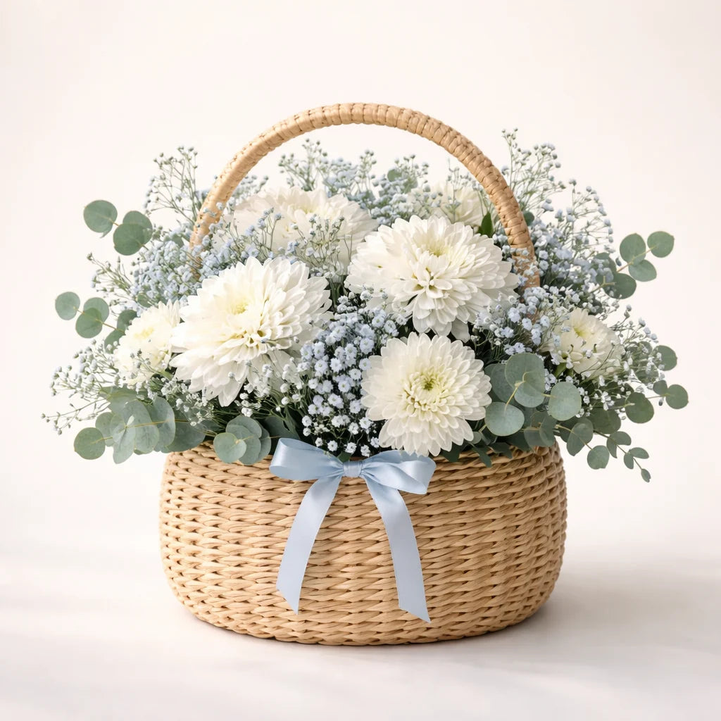 Blue and White Serenity Basket