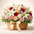 Luxury Mixed Rose Basket