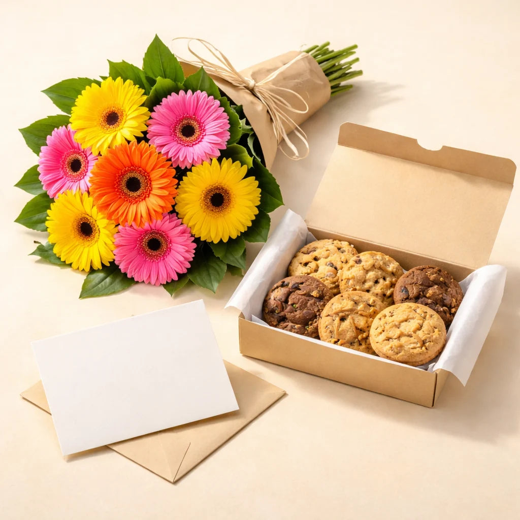 Gerbera and Cookie Cheer Combo