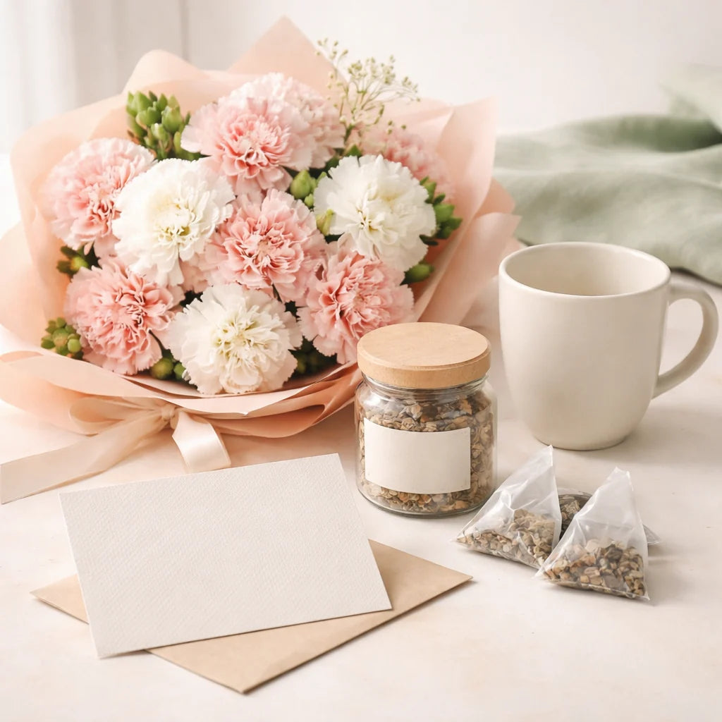 Carnation and Tea Comfort Combo