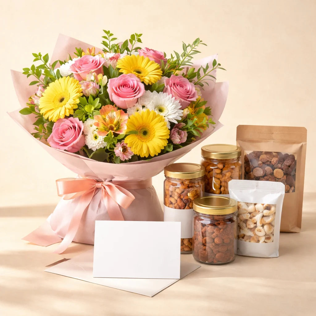 Mixed Seasonal Flower Snack Combo