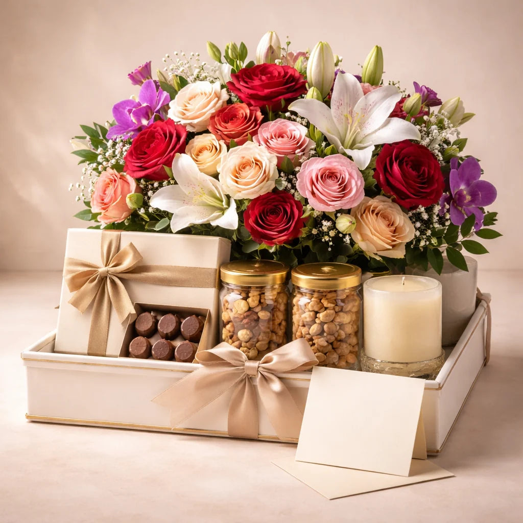 Luxury Mixed Flower Gift Hamper