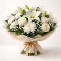 Elegant White Mixed Flower Bouquet