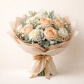 Peach and Cream Mixed Bouquet