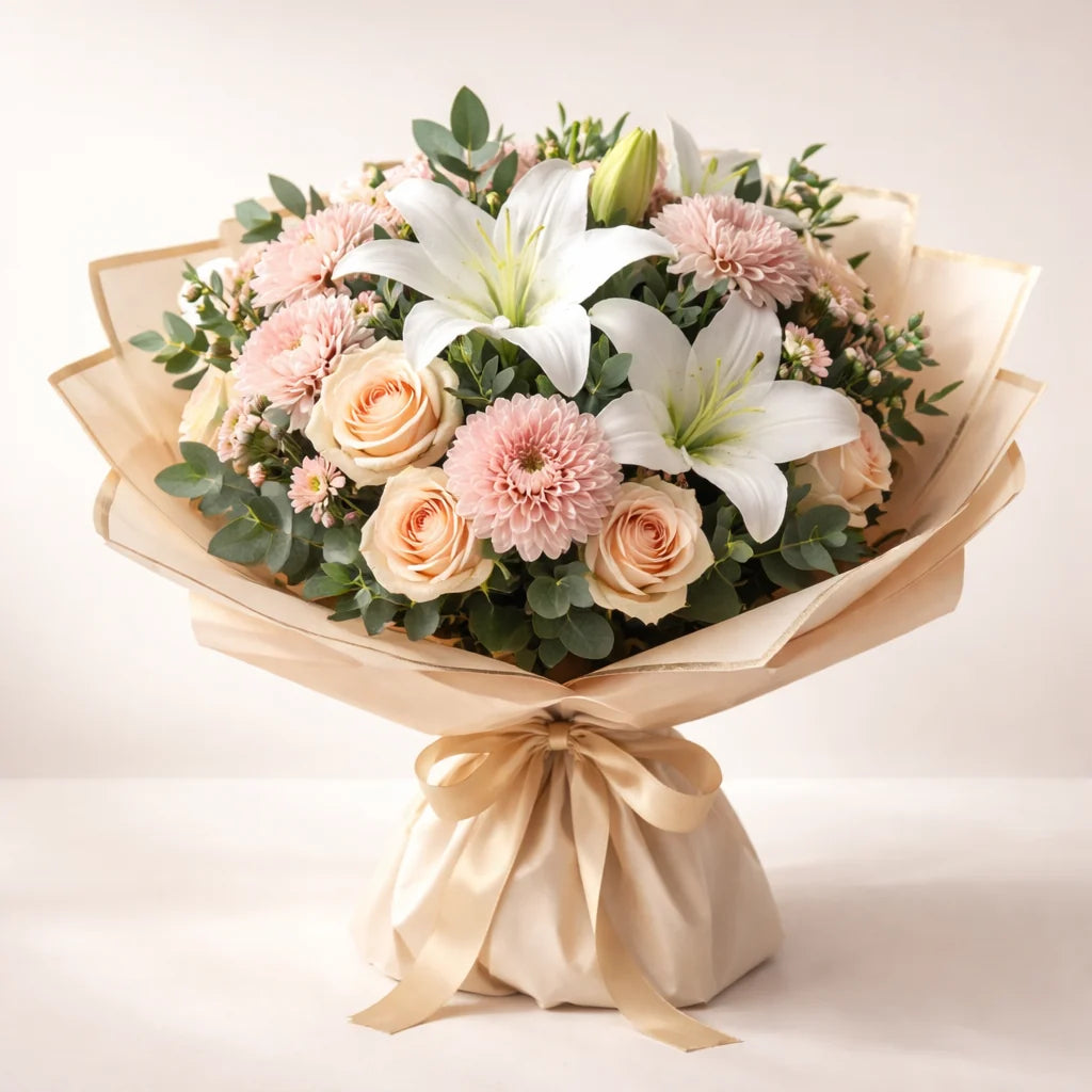 Premium Mixed Lily and Rose Bouquet