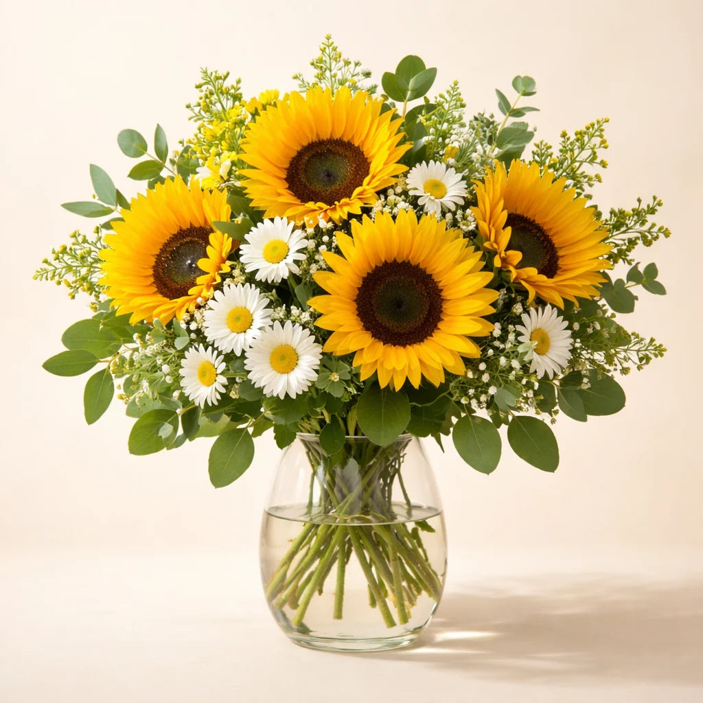 Sunflower Garden Flower Vase
