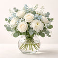 Blue and White Floral Vase Arrangement
