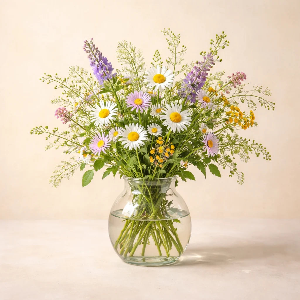 Rustic Wildflower Vase Arrangement