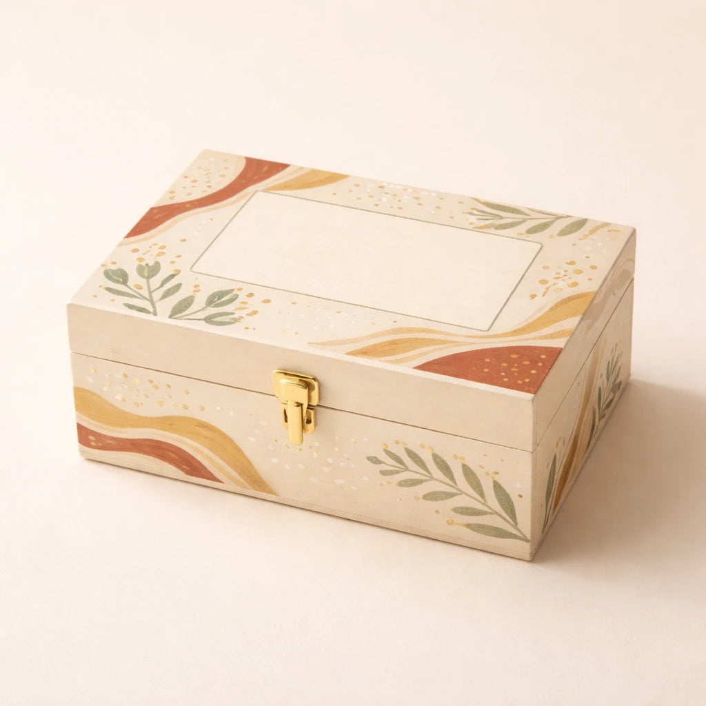 Hand-Painted Keepsake Box