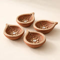 Handcrafted Clay Diya Set