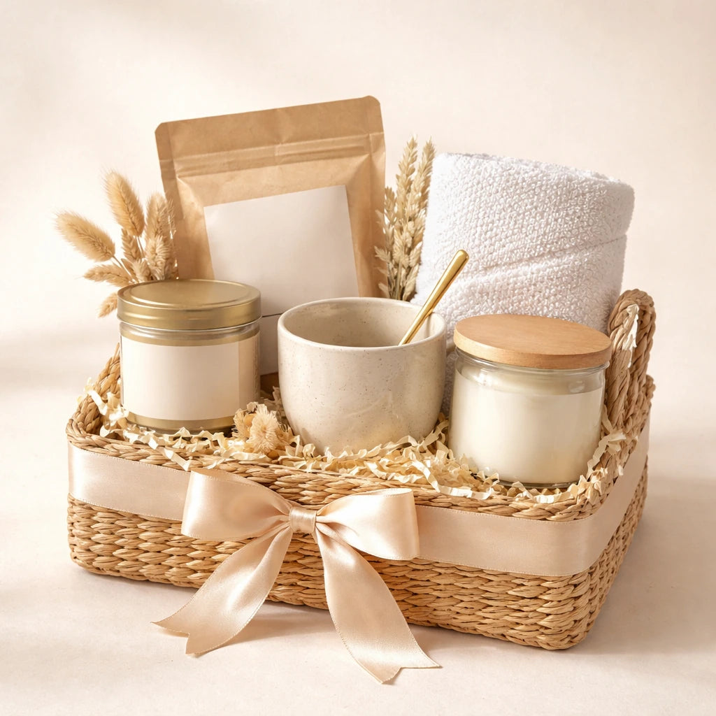 Relaxation Tea and Candle Hamper