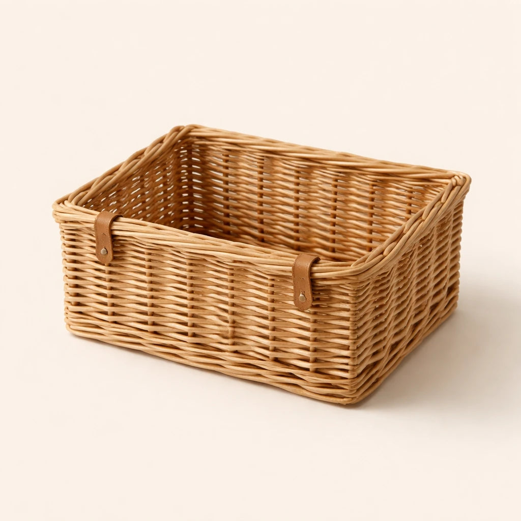 Natural Wicker Hamper Basket