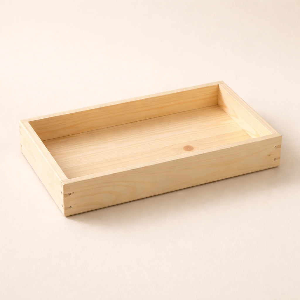 Pinewood Hamper Tray