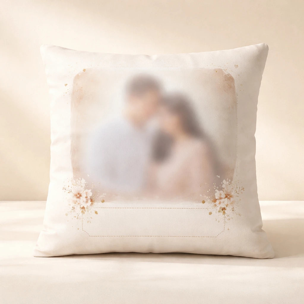 Personalised Couple Photo Cushion