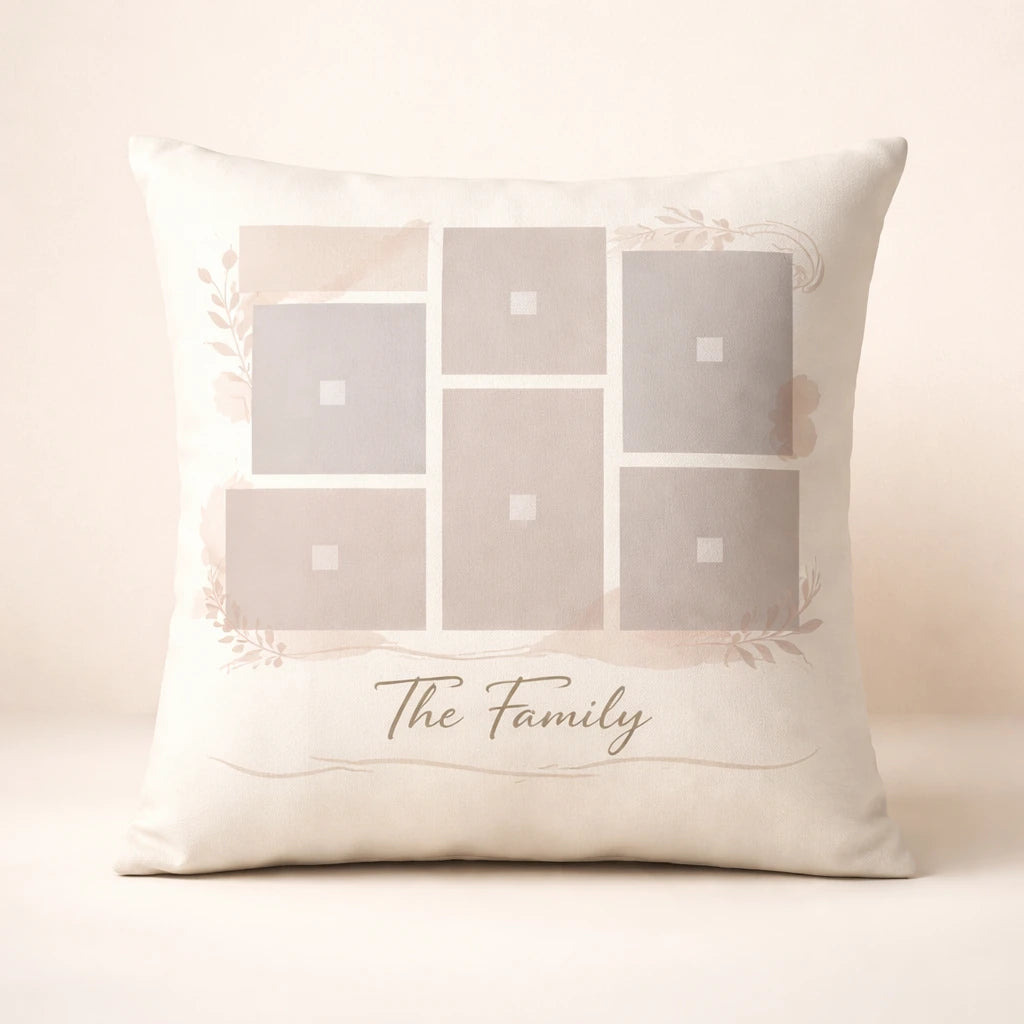 Personalised Family Collage Cushion