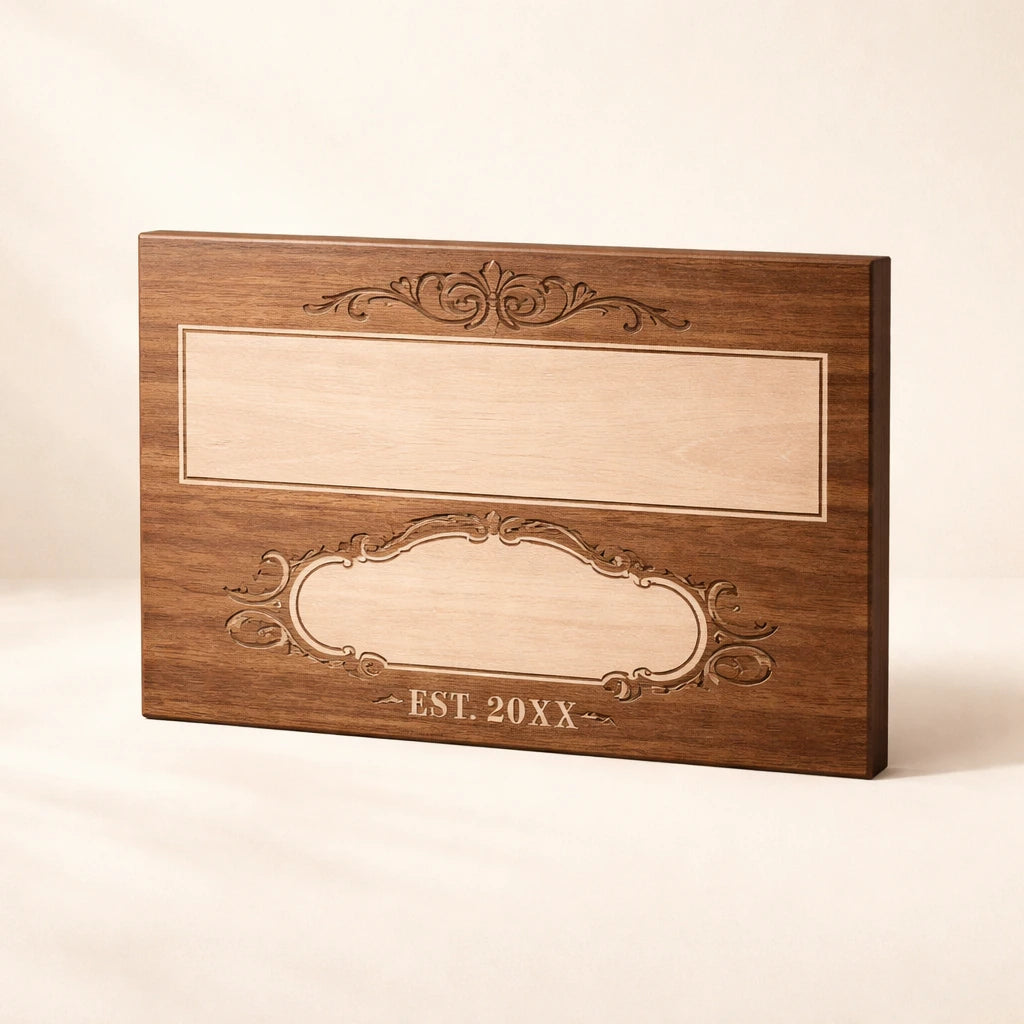 Personalised Engraved Family Name Board