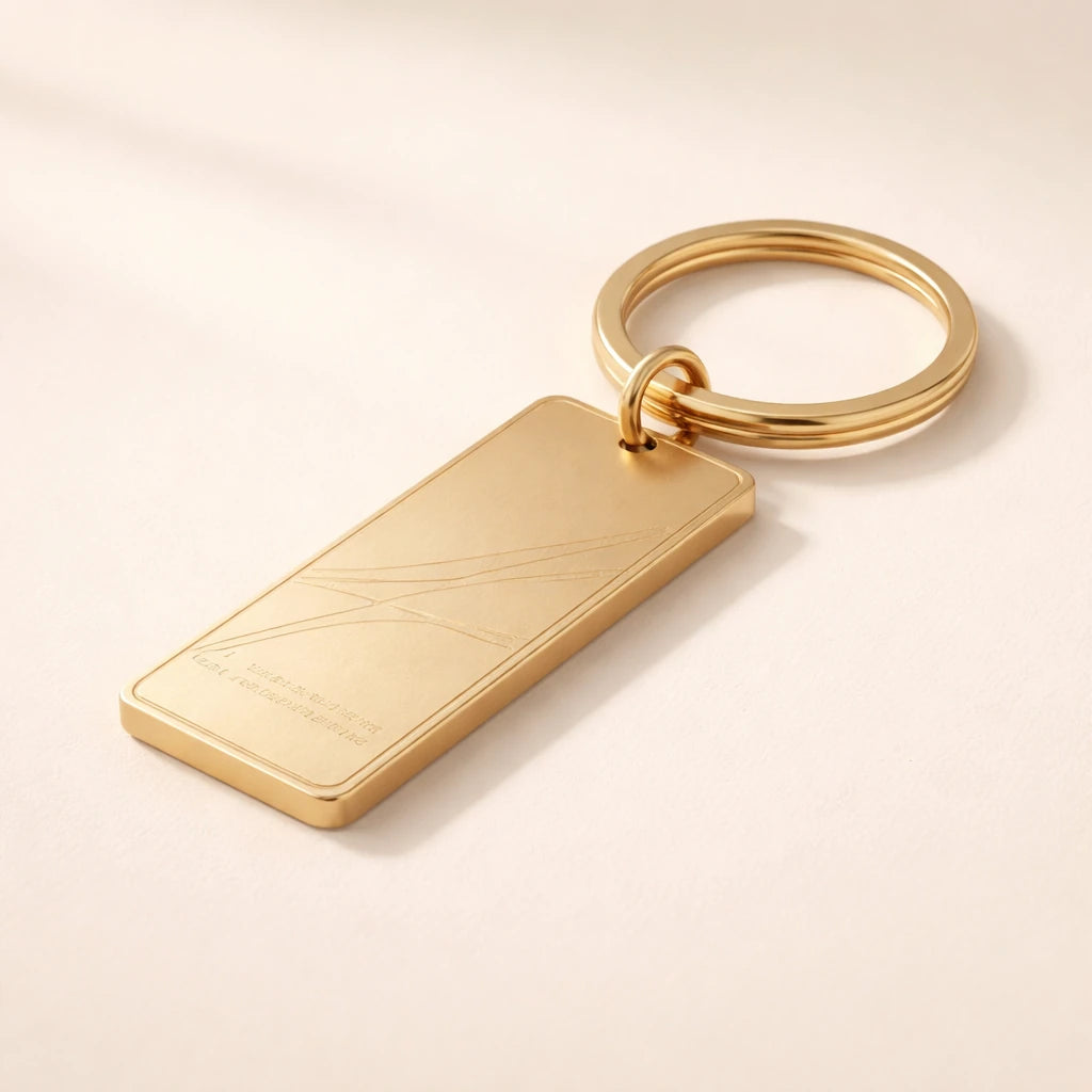 Personalised Coordinates Keychain
