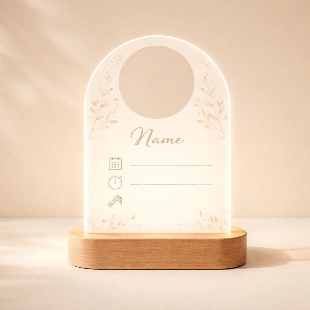Personalised Baby Memory Lamp