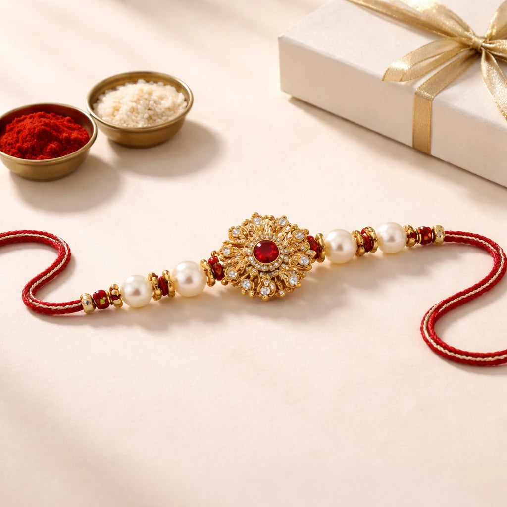 Pearl-Style Designer Rakhi