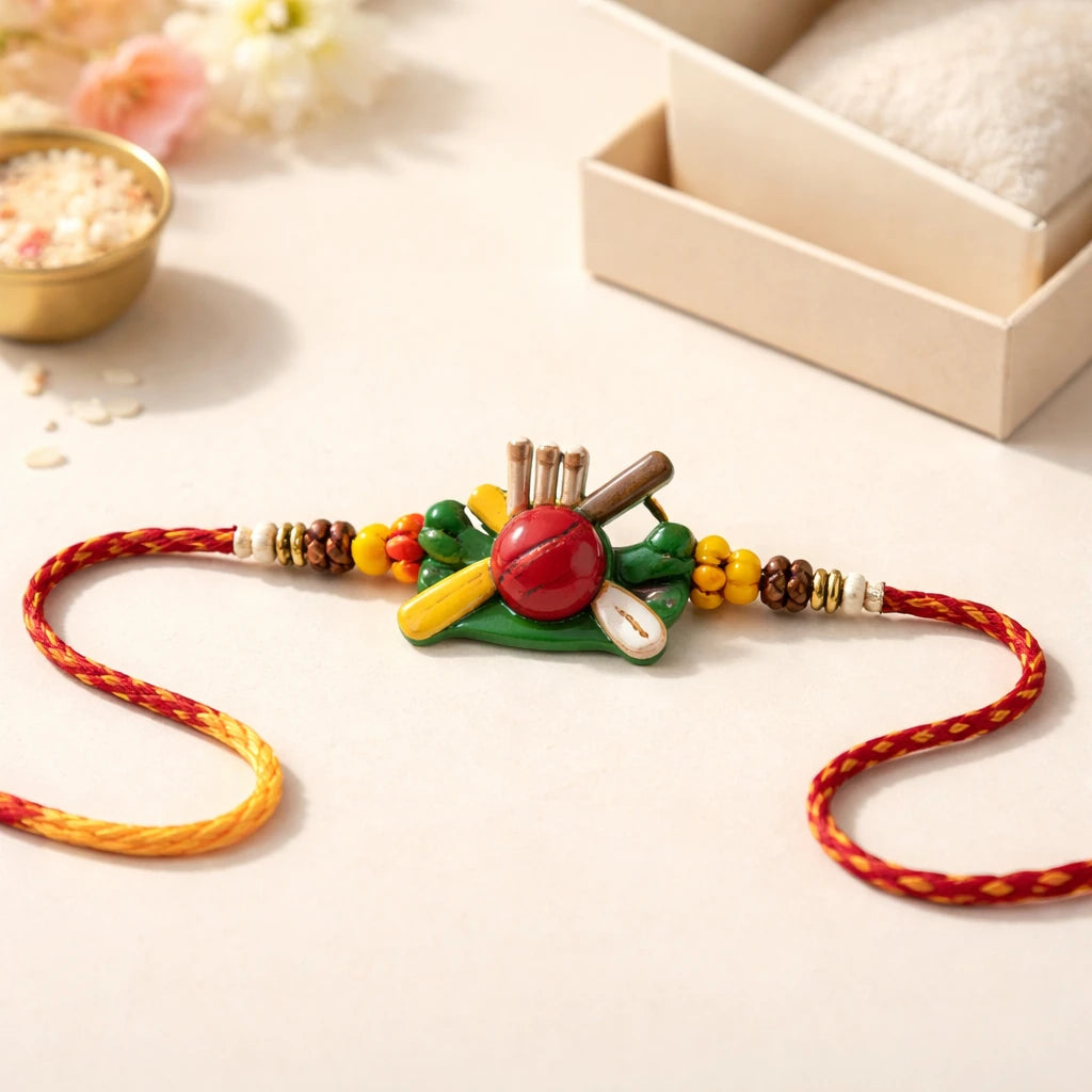 Cricket Theme Kids Rakhi