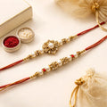 Pearl-Style Rakhi Set