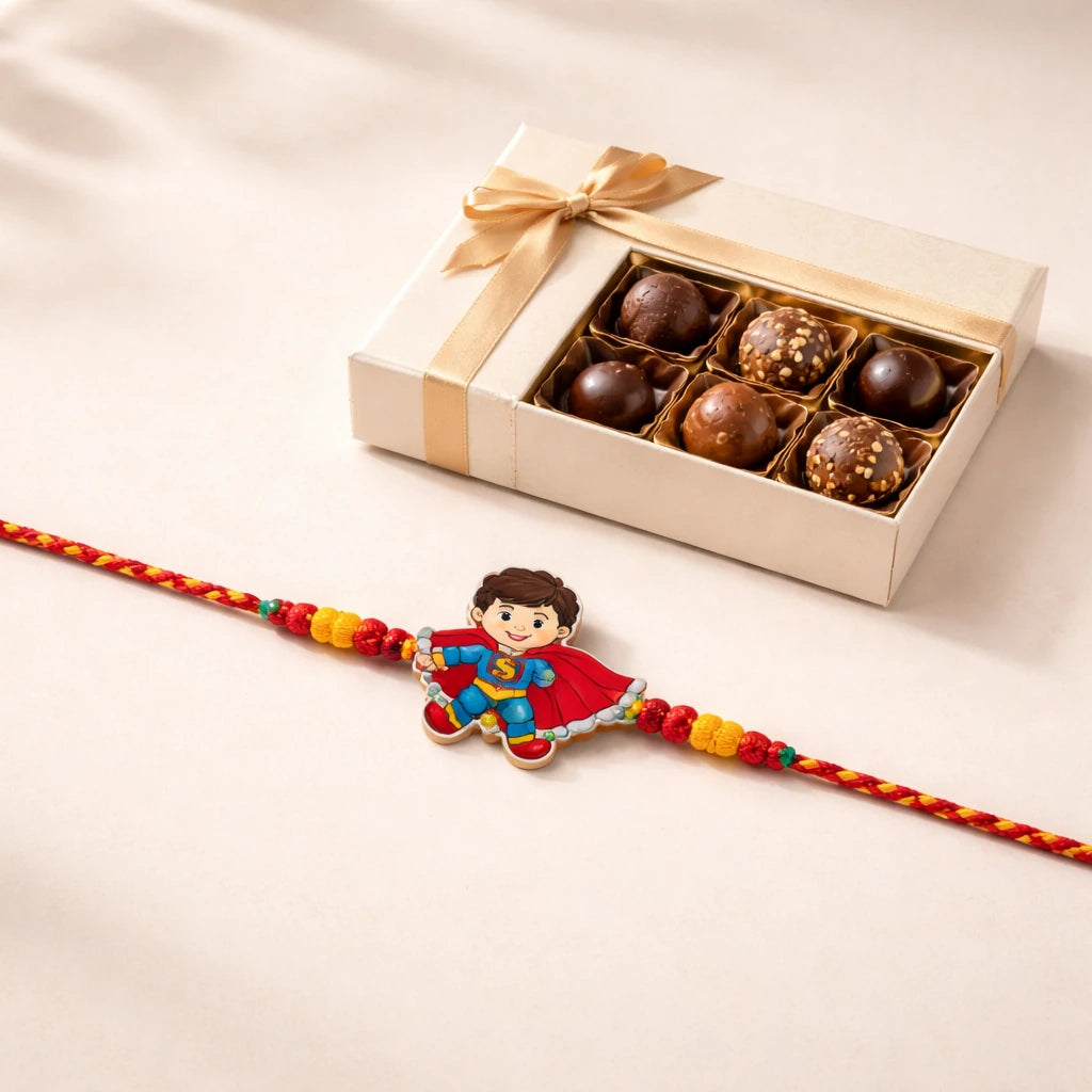 Kids Rakhi with Chocolate Sweets