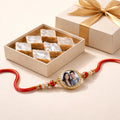 Photo Rakhi with Sweet Box