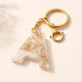 Resin Alphabet Keychain