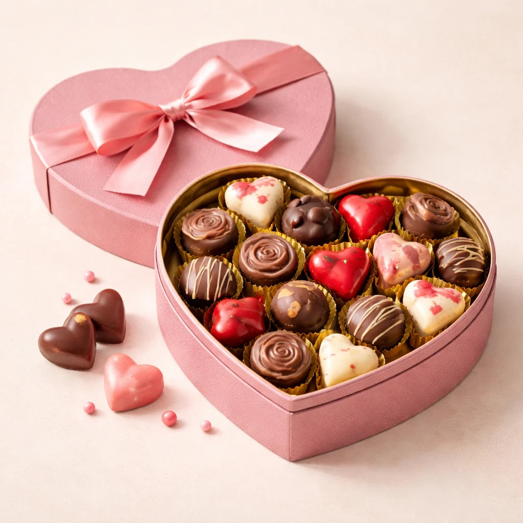 Romantic Heart Chocolate Box
