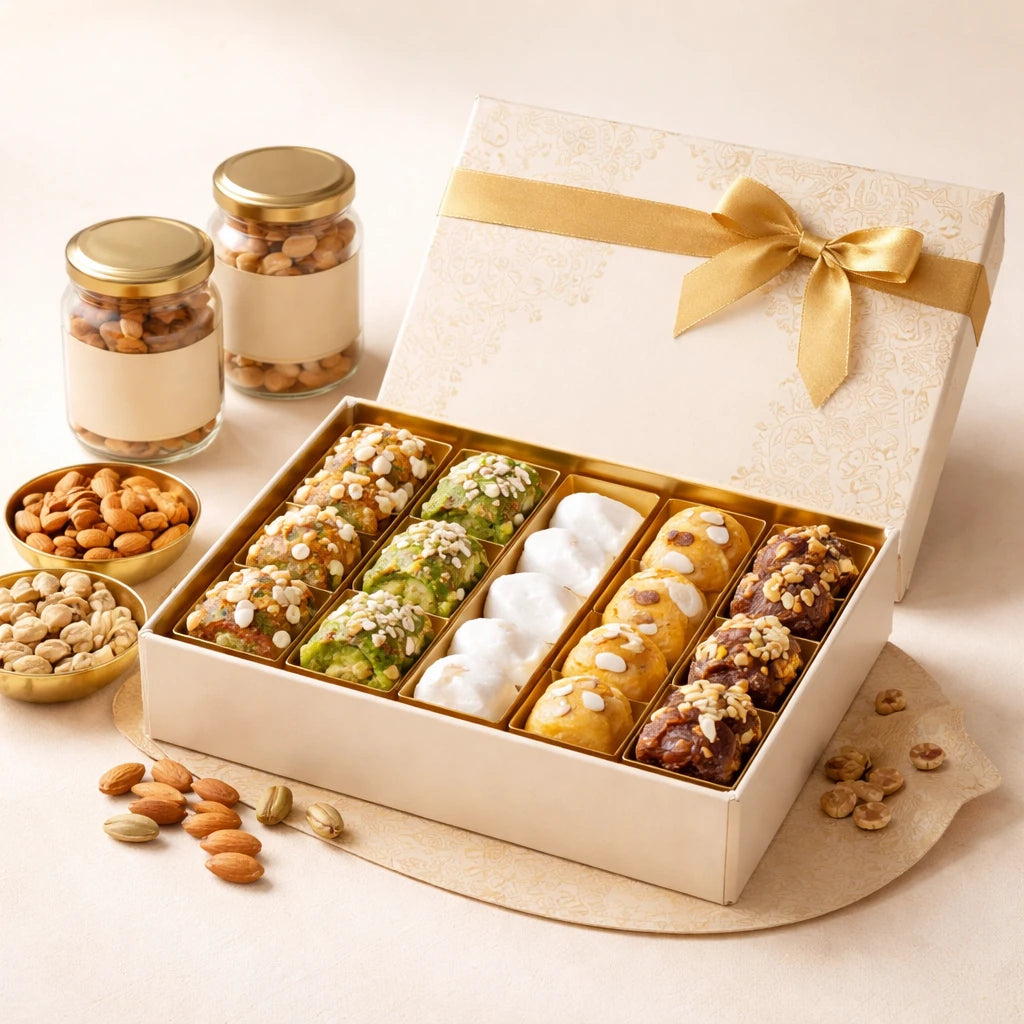 Festive Dry Fruit Sweet Box