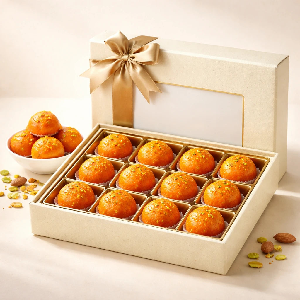 Motichoor Laddu Style Box