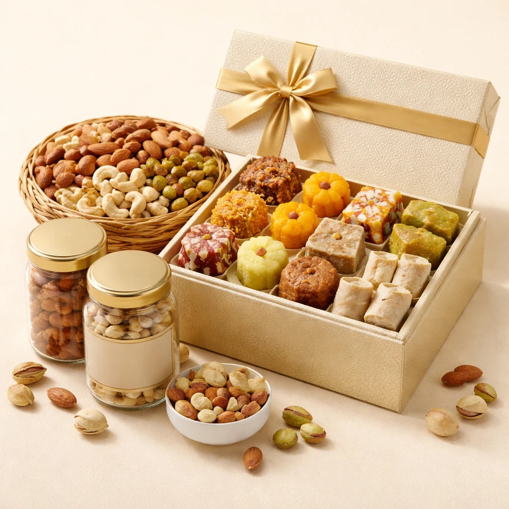 Mithai and Dry Fruit Combo